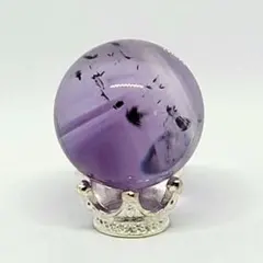 ☆天然石☆ロマネサイトインアメジスト スフィア　ファントム　丸玉