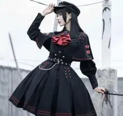 ‼️最終値下げ‼️軍服ワンピース ゴスロリ