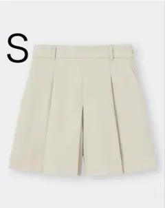 GU タックショートパンツ ベージュ Ｓ
