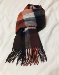 【お値下げ】大判チェックストール EMMEL REFINES レディース ウール