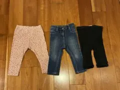 ユニクロ他　レギンス・パンツ　3点セット　サイズ80