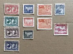 崋東人民郵政　華南郵政　北西人民郵政　中国切手　外国切手　バラ切手