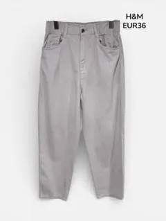 H&M エイチアンドエム カジュアルパンツ アイボリー EUR36 ウエストゴム