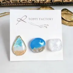 726.ハンドメイド ピアス まとめ売り サージカルステンレス 樹脂ピアス