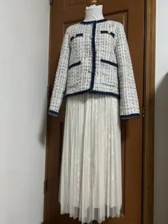 《入学式》ツイードジャケット・ロングスカートセット