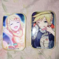 プロジェクトセカイ 鏡音リン 鏡音レン スクエアバッジ 2点セット プロセカ
