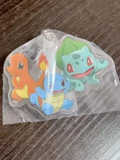 ポケモン　旅立ちの3匹　アクリルスイング　フシギダネ&ヒトカゲ&ゼニガメ