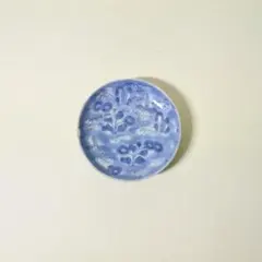 金補修用　江戸中期　古伊万里　染付　草花　小皿　骨董品　アンティーク　k