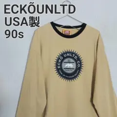 【古着】エコー アンリミテッド 長袖カットソー ロンT 90s USA製 当時物のサムネイル