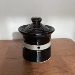 陶器製 蓋付き香炉