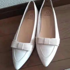 卑弥呼　リボン付きホワイトパンプスのサムネイル