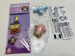 サンリオ　アクリルチャーム、パーカーフィギュア　シナモン、ポムポムプリン