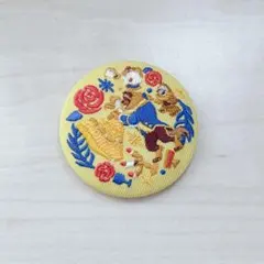Disney Characters ディズニー刺繍缶バッチ2 美女と野獣 ベル