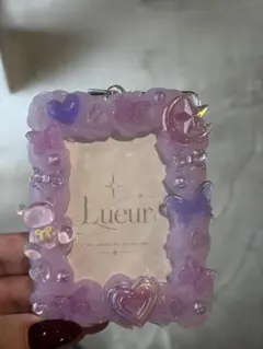 ♡ハンドメイド パープル トレカケース ホイップデコ♡