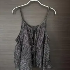ベイフロウ　前後2WAY ラメキャミビスチェ　ブラックのサムネイル