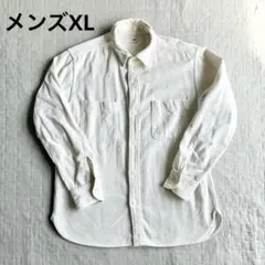 ユニクロ UNIQLO メンズXL 美品 ほぼ未使用 コーデュロイ ワイシャツ