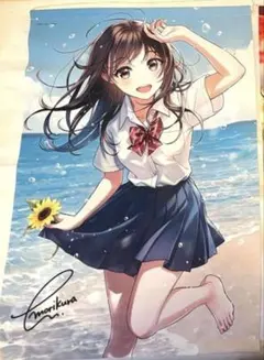 森倉円　とらのあな　イラスト展 「ハローサマー」 B2　タペストリー 森倉円 とらのあな イラスト展 「ハローサマー」 B2 タペストリー