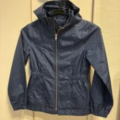 GAP Kids ナイロンジャケット　ネイビードット水玉　130サイズ