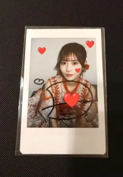 月足天音　直筆サインチェキ（CD抽選会当選品）のサムネイル