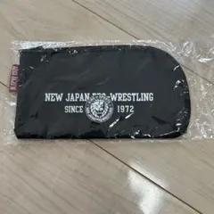 신일본 프로 레슬링 펜 케이스 파우치 블랙