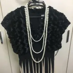 ☆新品 未使用☆ ファーボレロ ブラック