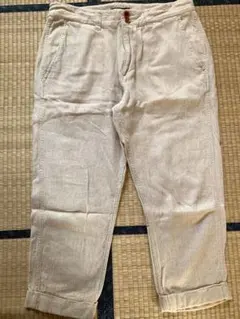 URBAN RESEARCH クロップドリネンパンツ