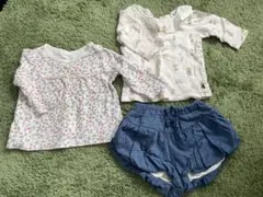 [送料込]ベビーロンT かぼちゃパンツセット