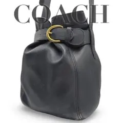 COACH オールドコーチ 4156 ショルダーバッグ レザー 黒　斜め掛けのサムネイル