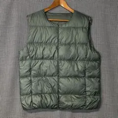 美品 PYRENEX BIRD ノーカラー ダウンベスト ピレネックス バードのサムネイル