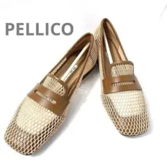 【極美品】PELLICOANELLIペリーコアネッリ メッシュフラット23.5 極美品】PELLICOANELLIペリーコアネッリ メッシュフラット23.5 - メルカリ