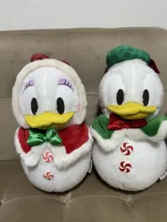 ドナルドダック 雪だるま ぬいぐるみ