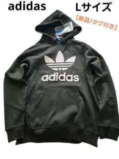 新品タグ付 アディダスオリジナルス トレフォイル ロゴパーカー Lダークグリーン