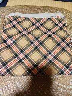 ベージュ系タータンチェック柄 生地 日本製