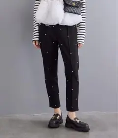 Frene　センターシームランダムパールパンツ　パール　パンツ　フラーネ
