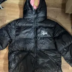 Stussy ダウンジャケット ブラック/ピンク