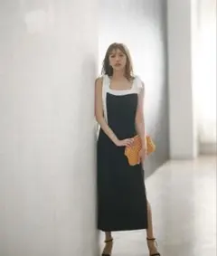 【JUSGLITTY】美品バイカラー ワンピース