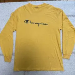Champion チャンピオン 長袖Tシャツ イエロー