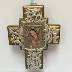 メキシコ ミラグロス ハートオブジェ 壁掛け 民芸品アート4 フォーク