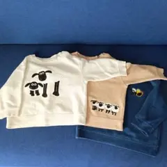 ひつじのショーン トレーナー 80cm 3点セット