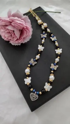 【値下げ中】ビーズネックレス　#4