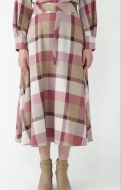 【BLUE LABEL CRESTBRIDGE】チェックツイルスカート38(M)のサムネイル