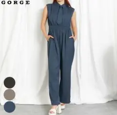 【新品】　GORGE タイつきコンビネゾン ネイビーのサムネイル