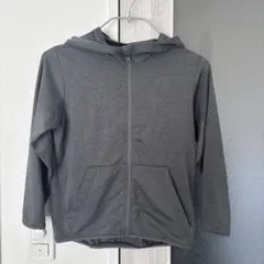 GU SPORTS グレー フルジップ パーカー 130