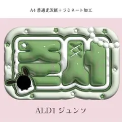 ALD1 ジュンソ ぷっくり ネームボード オーダー 韓国 文字パネルのサムネイル