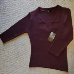 レディース　トップス　ニット　紫　М