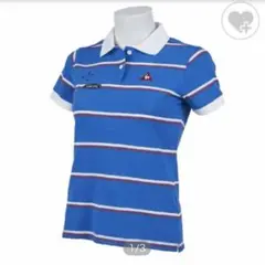 ルコック　レディース半袖ゴルフウェア　ブルー