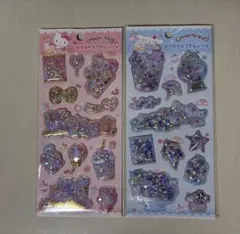 【正規品】 ハローキティ・シナモロール キラキラカプセルシールセット