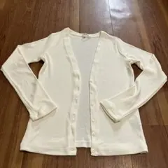 【美品】LOUNIE ホワイト 長袖サマーカーディガン