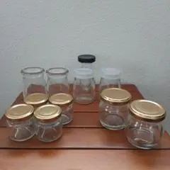 透明ガラス瓶11個セット