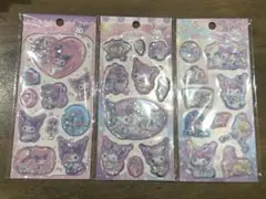 訳あり！！サンリオ　水シール　クロミウォーターシール3枚セット※汚れあり